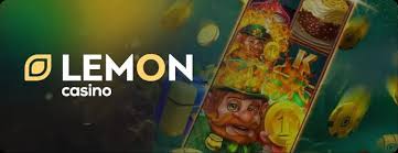 Lemon casino logo featuring a variety of colorful fruits surrounding it.